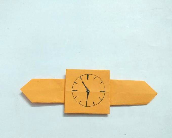 简单折纸大全用纸折手表