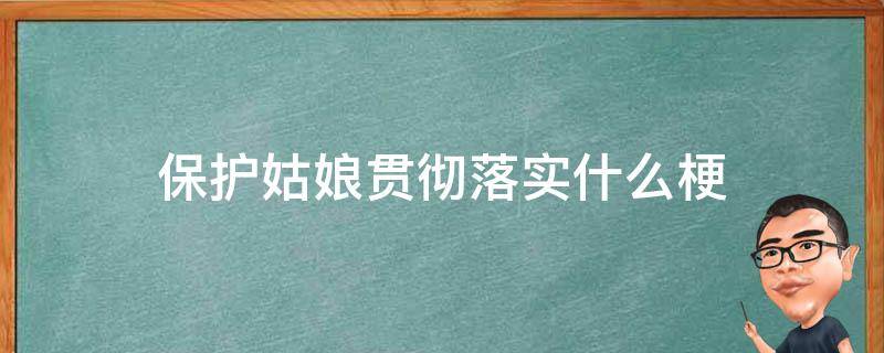 保护姑娘贯彻落实什么梗