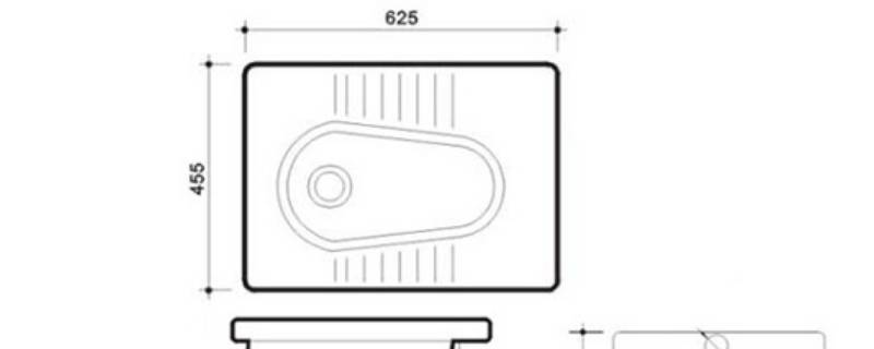 蹲便池的尺寸图片