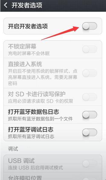 手机开发者模式怎么关闭