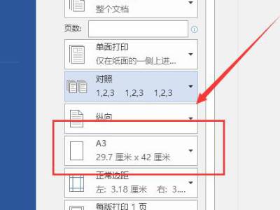 a3调成a4打印怎么调格式