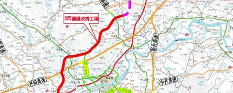 g325国道新起点为广东省顺德区(顺德区省道121和国道324之间十字路口)