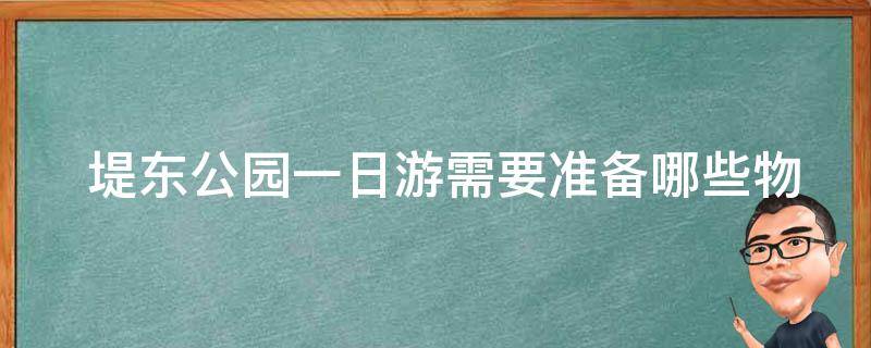  堤东公园一日游需要准备哪些物品？