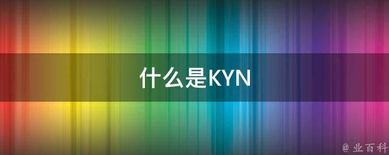 什么是KYN 