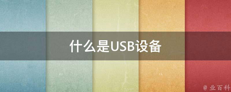 什么是USB设备 