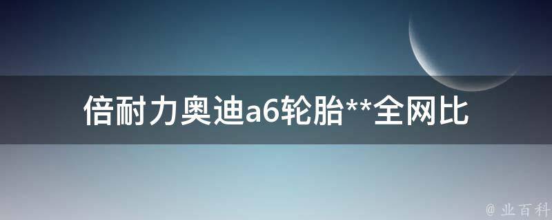 倍耐力奥迪a6轮胎**(全网比价及选购攻略)