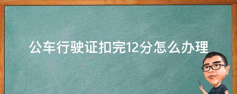 公车行驶证扣完12分怎么办理(应该如何处理违章)