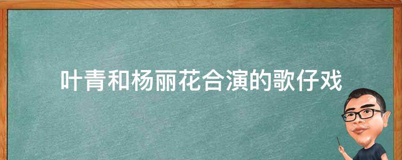 叶青和杨丽花合演的歌仔戏 