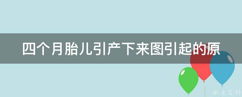 四个月胎儿引产下来图_引起的原因、后果及应对方法。