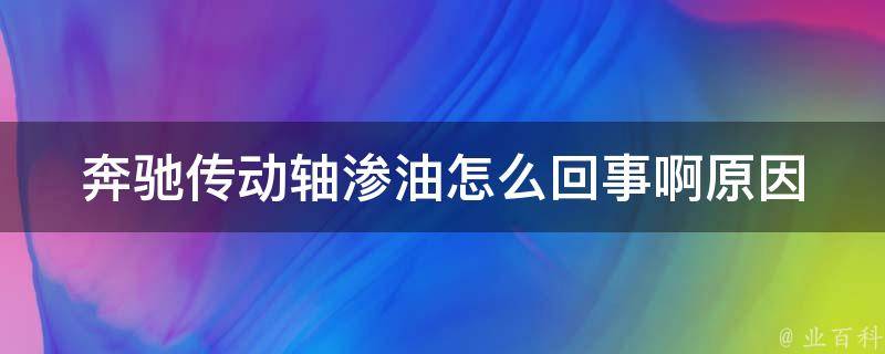 奔驰传动轴渗油怎么回事啊_原因分析及处理方法