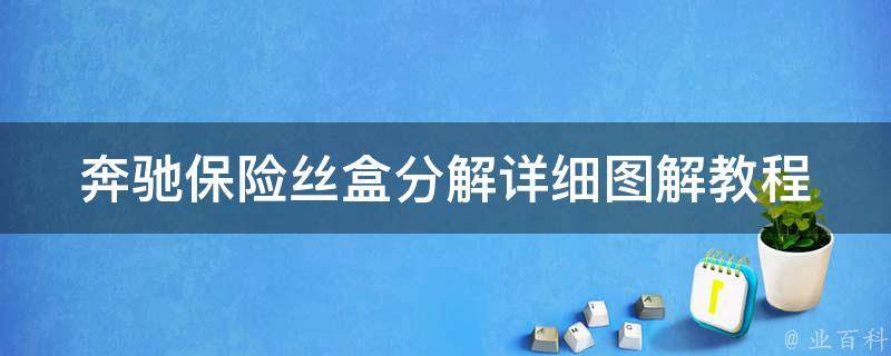 奔驰保险丝盒分解_详细图解教程