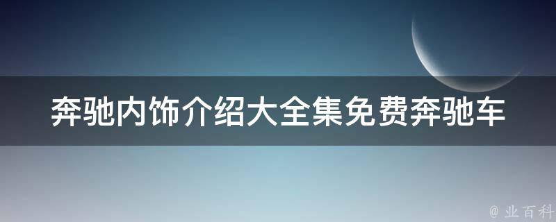 奔驰内饰介绍大全集免费_奔驰车主必看！最全最详细的奔驰内饰解析