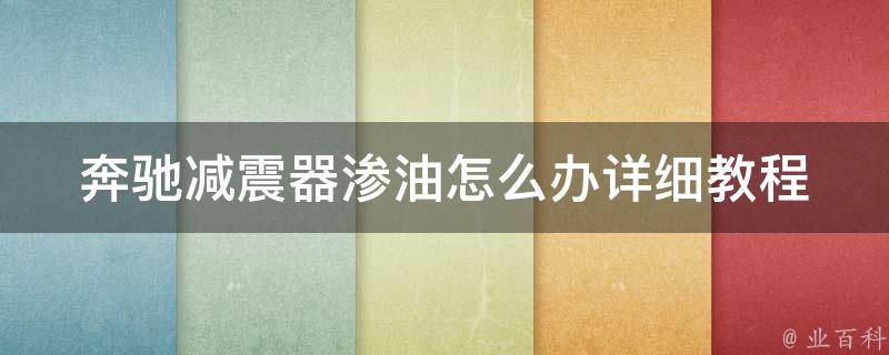 奔驰减震器渗油怎么办_详细教程分享，省钱又省心