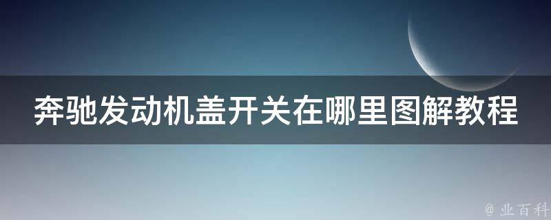 奔驰发动机盖开关在哪里图解教程图片