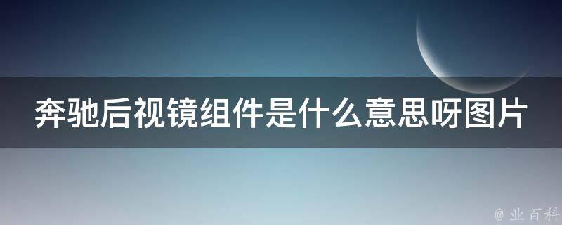 奔驰后视镜组件是什么意思呀图片_详解奔驰车型后视镜组件及常见问题