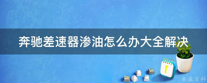 奔驰差速器渗油怎么办大全_解决方法、维修技巧、价格参考