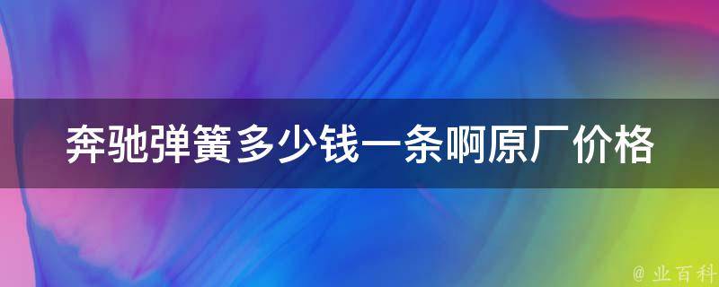 奔驰弹簧多少钱一条啊_原厂**表大揭秘