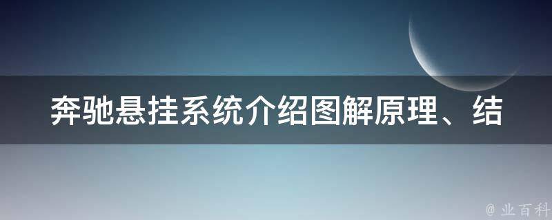 奔驰悬挂系统介绍图解(原理、结构、故障排除、维护保养详解)