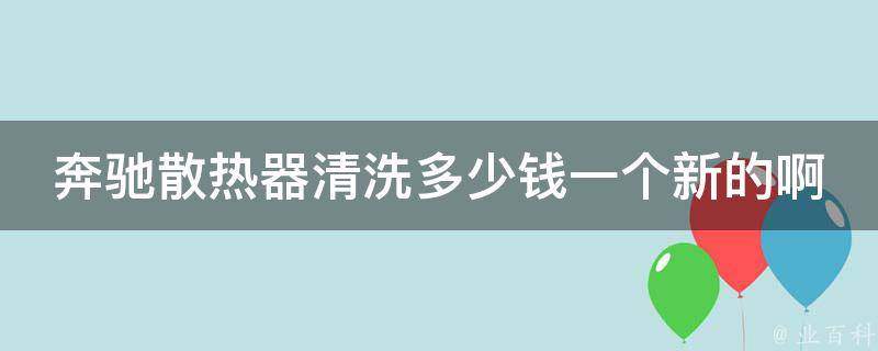 奔驰散热器清洗多少钱一个新的啊_详解清洗散热器的**和方法