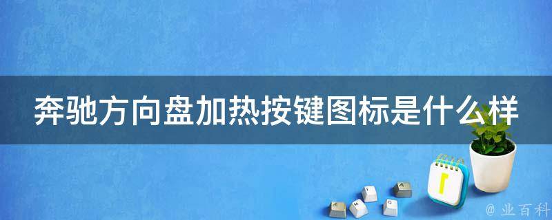 奔驰方向盘加热按键图标是什么样的啊