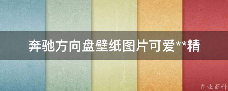 奔驰方向盘壁纸图片可爱**_精选10张高清壁纸，让你的车内更有趣