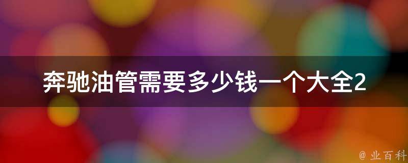 奔驰油管需要多少钱一个大全(2021最新**表及购买攻略)