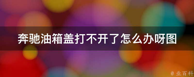 奔驰油箱盖打不开了怎么办呀_图解及价格