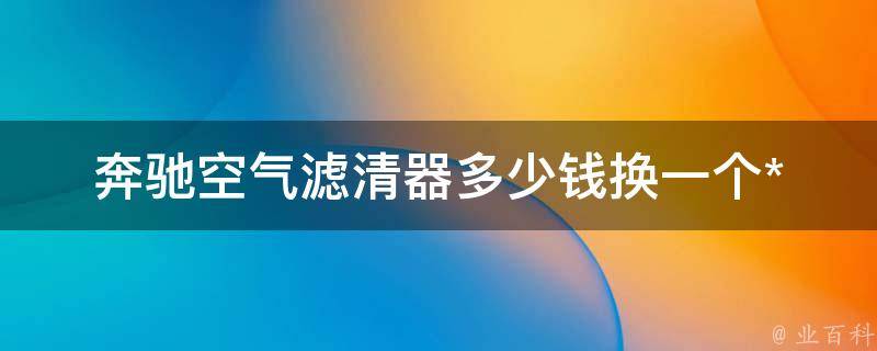 奔驰空气滤清器多少钱换一个_**对比及更换步骤详解