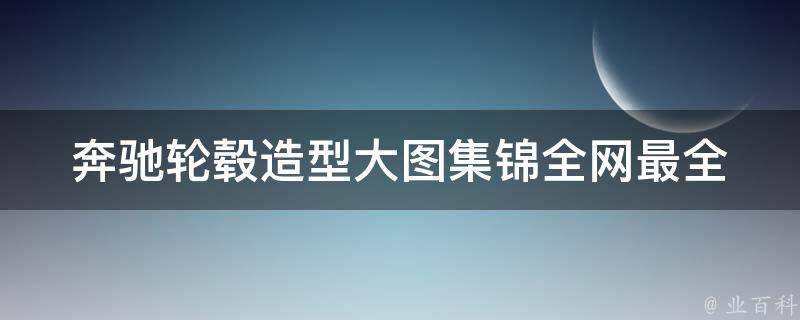 奔驰轮毂造型大图集锦(全网最全奔驰轮毂款式大揭秘)