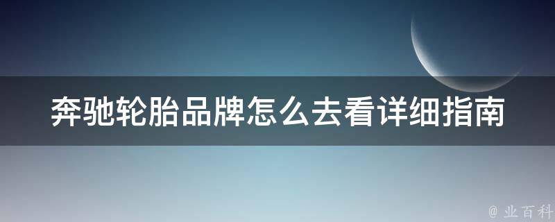 奔驰轮胎品牌怎么去看(详细指南+购买建议)