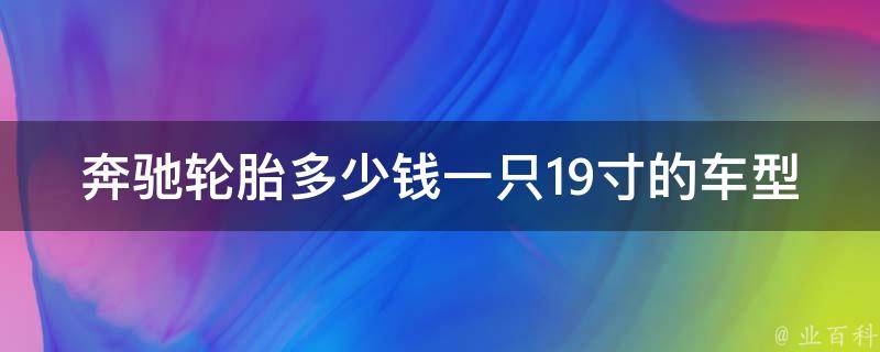 奔驰轮胎多少钱一只19寸的车型图片