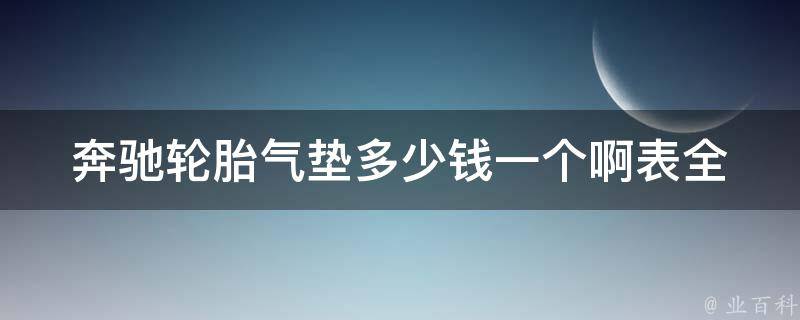 奔驰轮胎气垫多少钱一个啊表_全面解析奔驰轮胎气垫价格及选购技巧