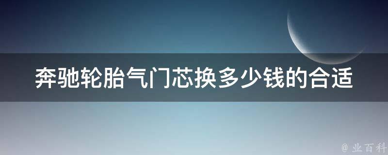 奔驰轮胎气门芯换多少钱的合适_详解奔驰轮胎气门芯更换费用及注意事项