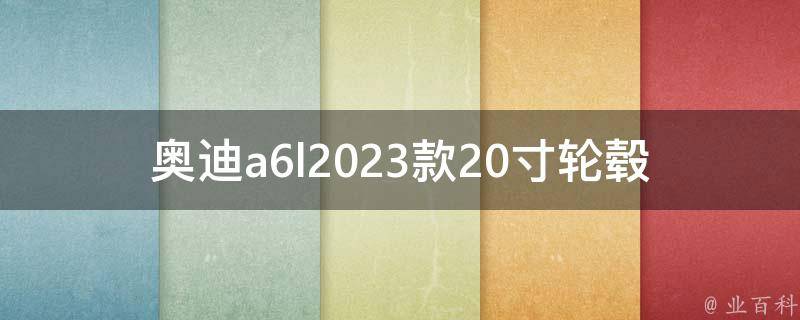 奥迪a6l2023款20寸轮毂（全新设计，高端豪华车必备配件）