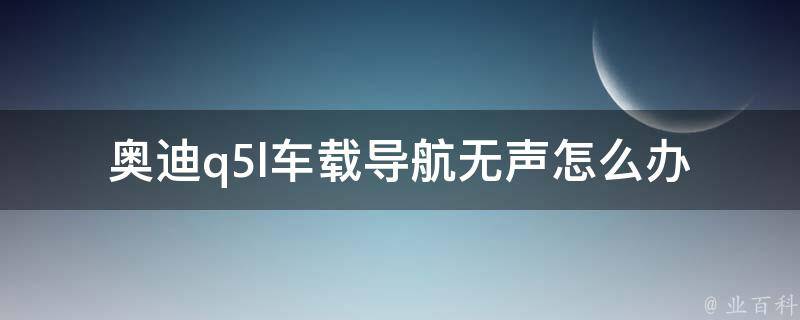 奥迪q5l车载导航无声怎么办(解决方案大全)