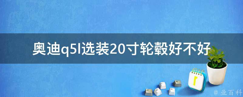 奥迪q5l选装20寸轮毂好不好_专业测评告诉你轮毂对驾驶体验的影响