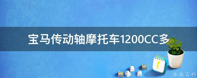 宝马传动轴摩托车1200CC多少钱_最新报价及购买攻略