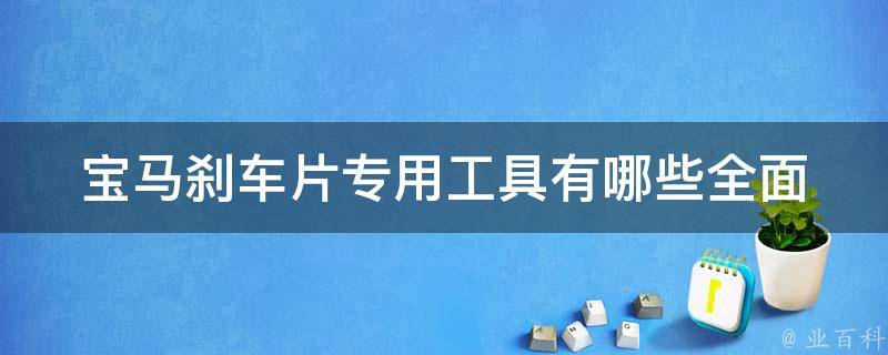 宝马刹车片专用工具有哪些_全面盘点宝马车主必备的刹车片更换工具