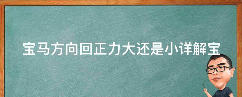 宝马方向回正力大还是小_详解宝马方向盘回正力度与原因