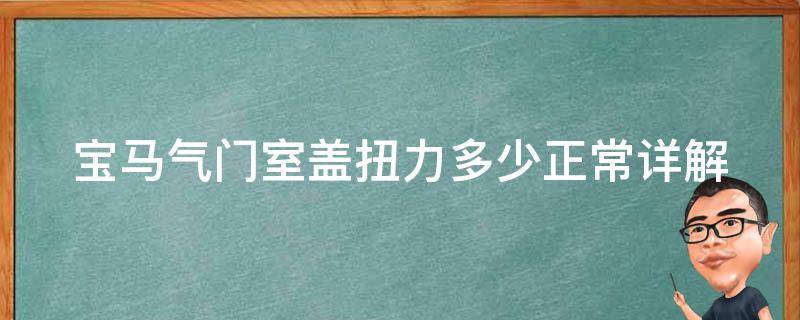 宝马气门室盖扭力多少正常_详解气门室盖扭力标准及调整方法