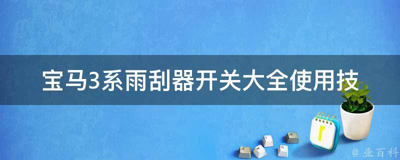 宝马3系雨刮器开关大全(使用技巧、常见问题、**比较)