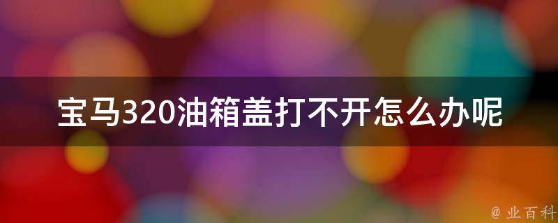 宝马320油箱盖打不开怎么办呢(解决方法大全)