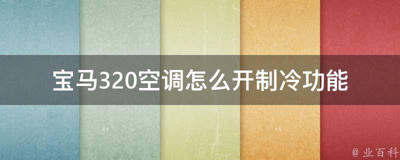 宝马320空调怎么开制冷功能_详解宝马320空调使用方法，让你夏日开车更舒适。