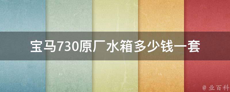 宝马730原厂水箱多少钱一套_详细**表及购买建议