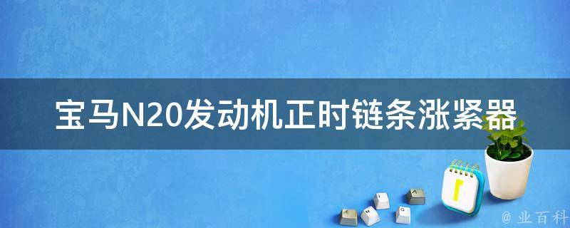 宝马N20发动机正时链条涨紧器更换指南(详细步骤+注意事项)