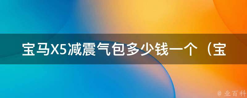 宝马X5减震气包多少钱一个（宝马X5减震气包**、安装方法、品牌推荐）