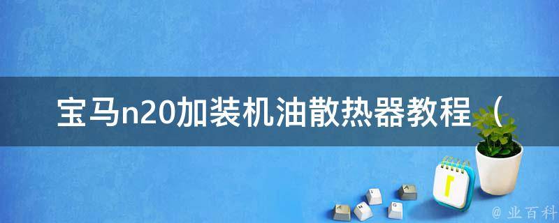 宝马n20加装机油散热器教程_详解宝马车主必看的DIY安装教程