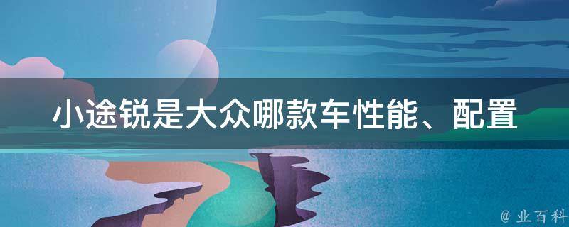 小途锐是大众哪款车_性能、配置、**一览