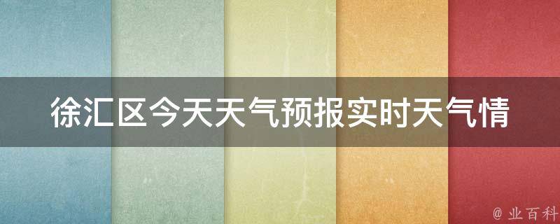 徐汇区今天天气预报_实时天气情况及未来24小时温度变化