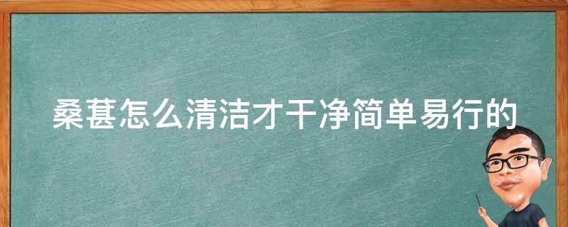 桑葚怎么清洁才干净_简单易行的清洁方法大全